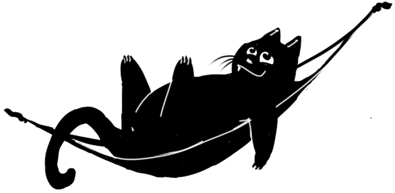 El gato está descansando